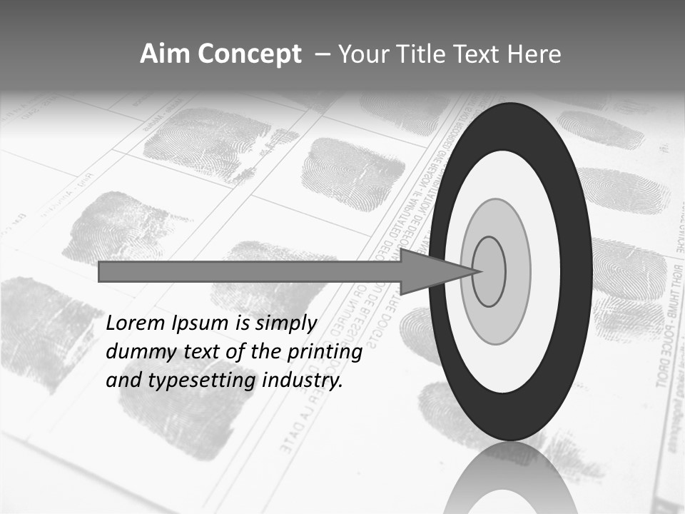 Sign Curl Hand PowerPoint Template