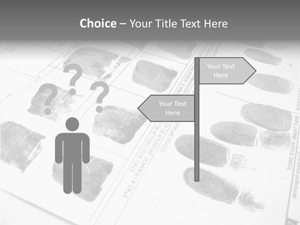 Sign Curl Hand PowerPoint Template