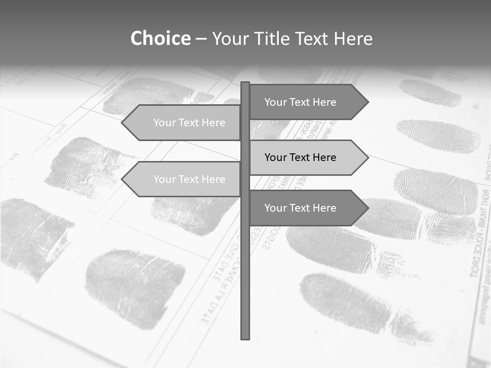 Sign Curl Hand PowerPoint Template