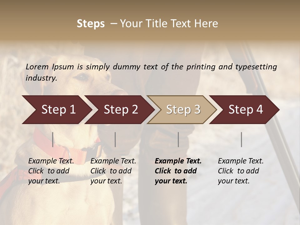 Animals Hunting Cold Weather Labrador PowerPoint Template