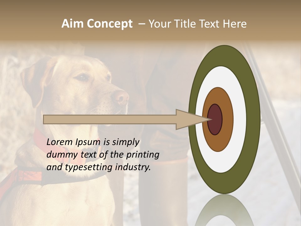 Animals Hunting Cold Weather Labrador PowerPoint Template