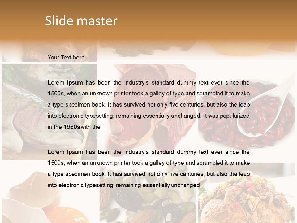 Salmon Tuna Montage PowerPoint Template