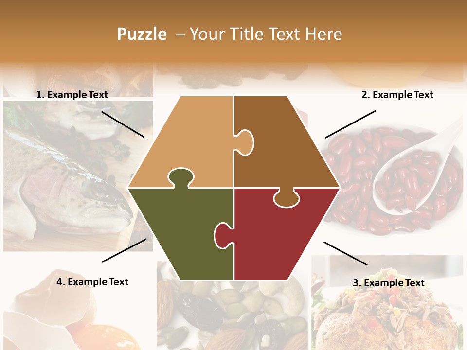 Salmon Tuna Montage PowerPoint Template