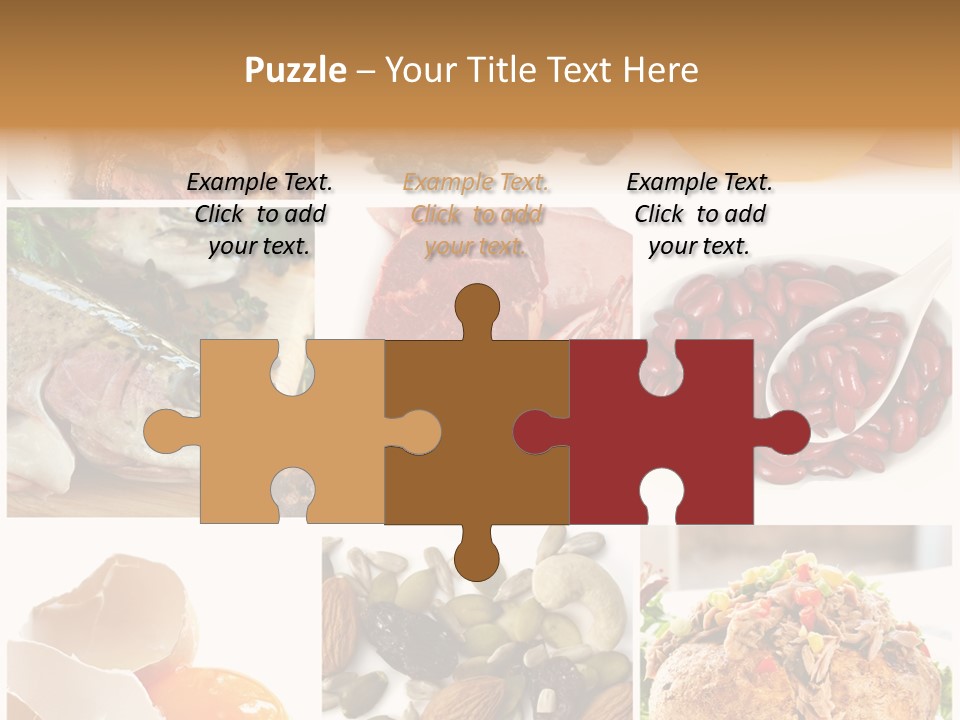 Salmon Tuna Montage PowerPoint Template