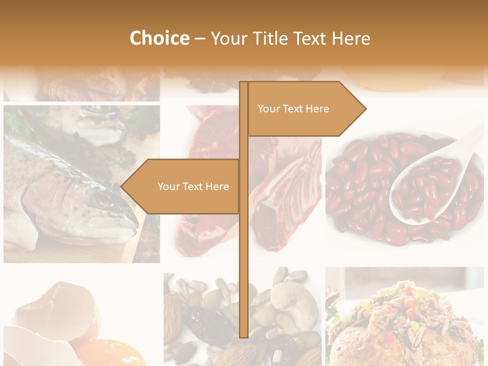 Salmon Tuna Montage PowerPoint Template