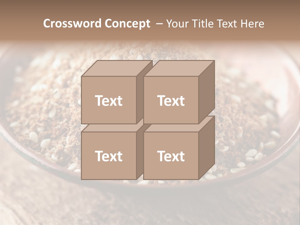 Sumac Beige Background Herb PowerPoint Template