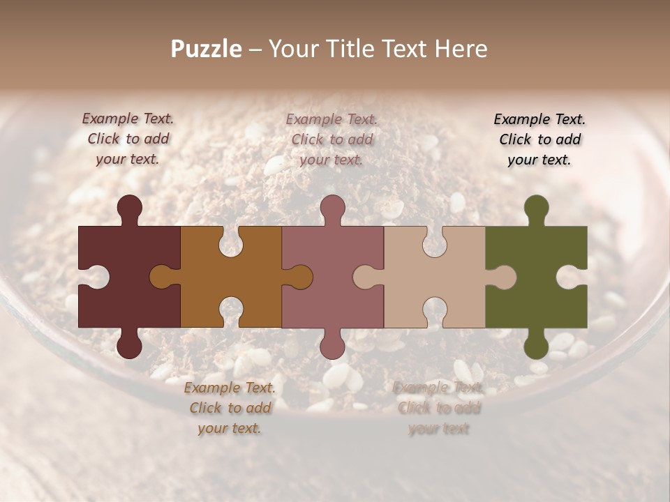 Sumac Beige Background Herb PowerPoint Template