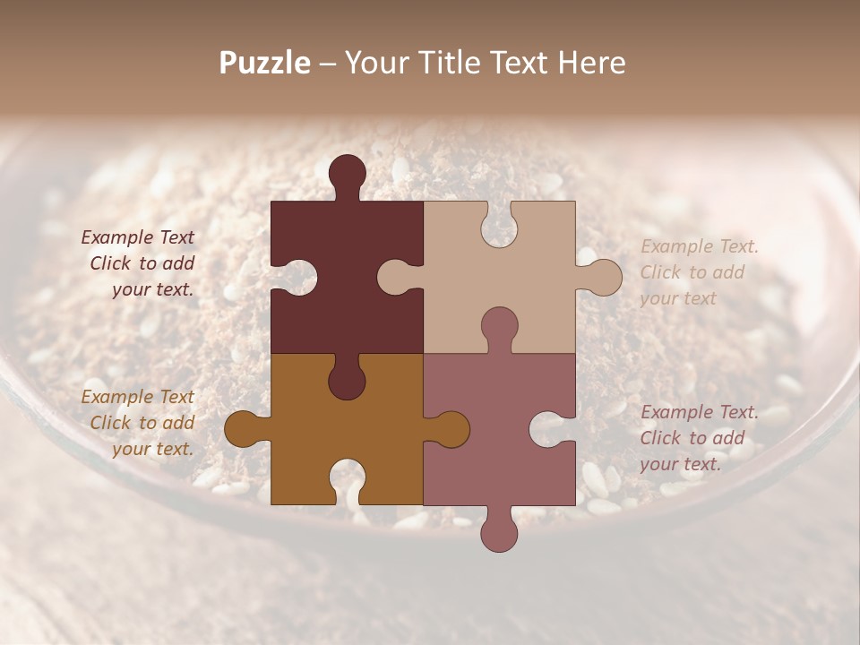 Sumac Beige Background Herb PowerPoint Template