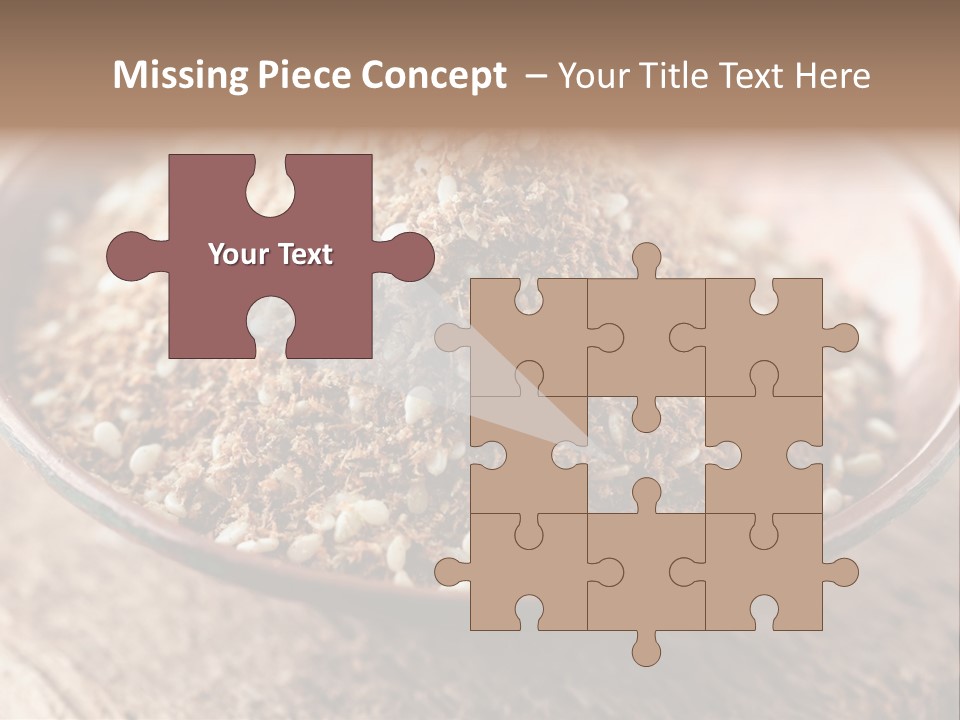 Sumac Beige Background Herb PowerPoint Template