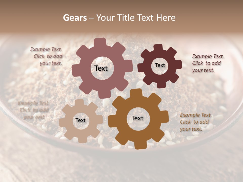 Sumac Beige Background Herb PowerPoint Template