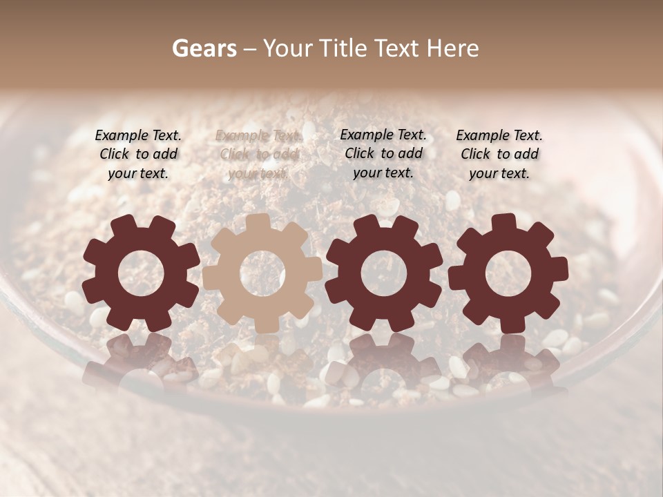 Sumac Beige Background Herb PowerPoint Template