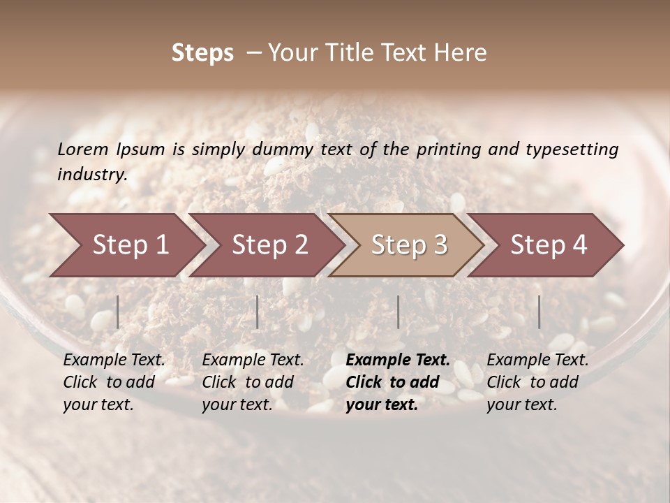 Sumac Beige Background Herb PowerPoint Template