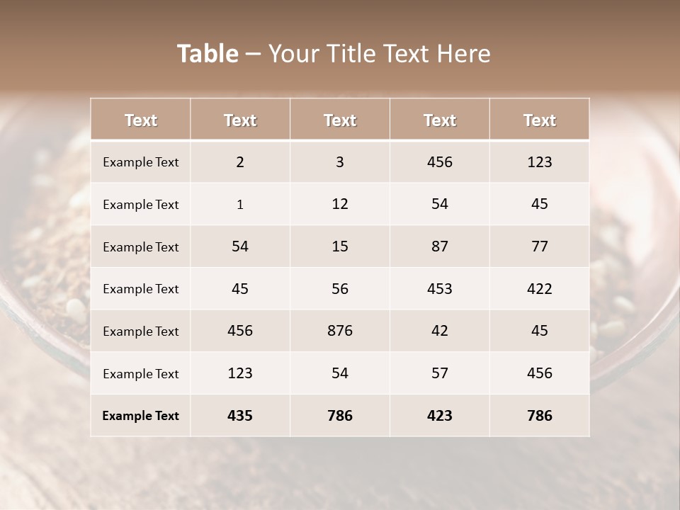 Sumac Beige Background Herb PowerPoint Template