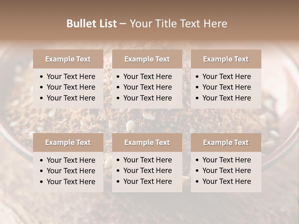 Sumac Beige Background Herb PowerPoint Template