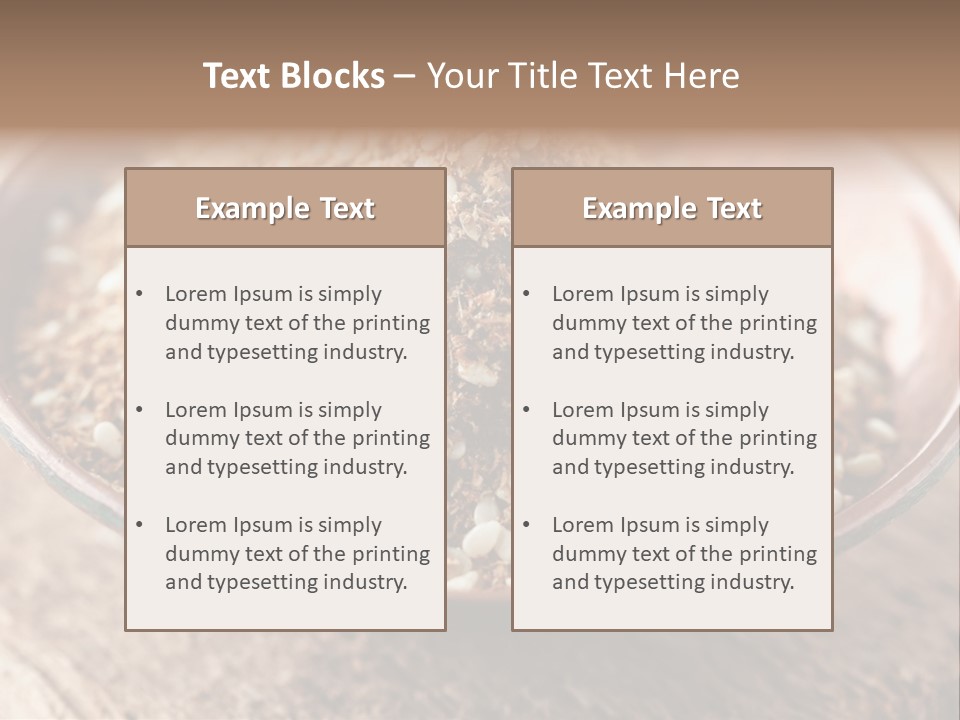 Sumac Beige Background Herb PowerPoint Template