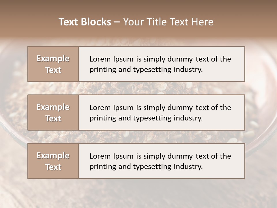 Sumac Beige Background Herb PowerPoint Template