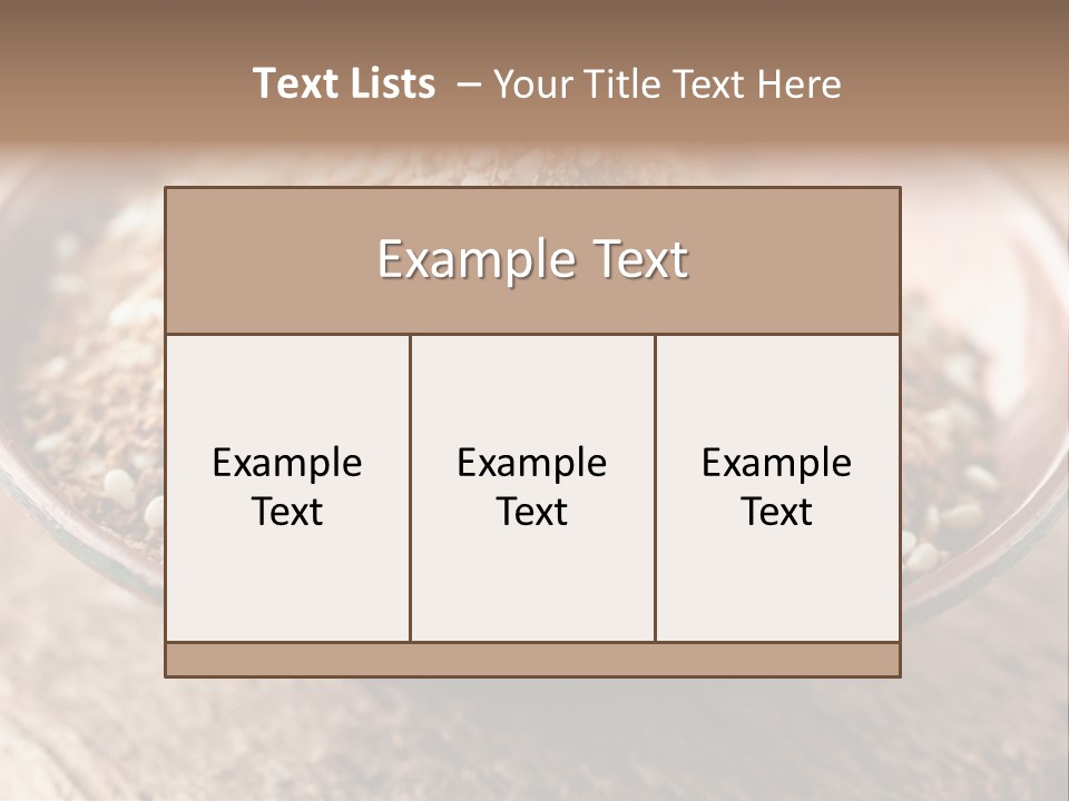 Sumac Beige Background Herb PowerPoint Template