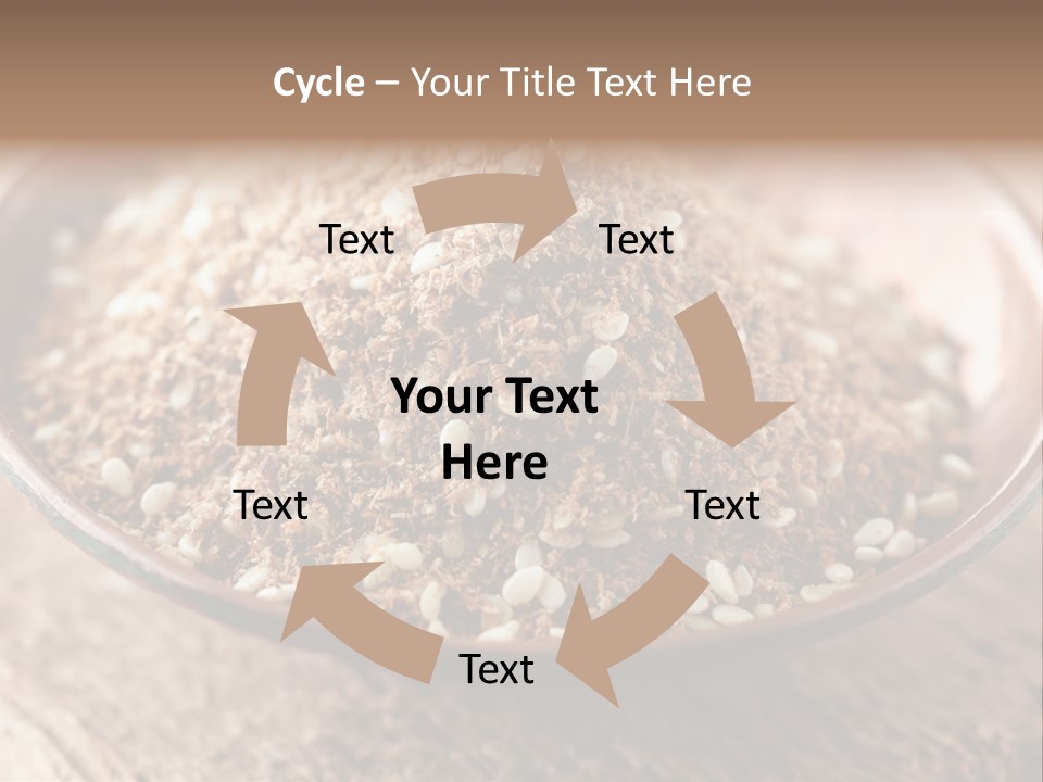 Sumac Beige Background Herb PowerPoint Template