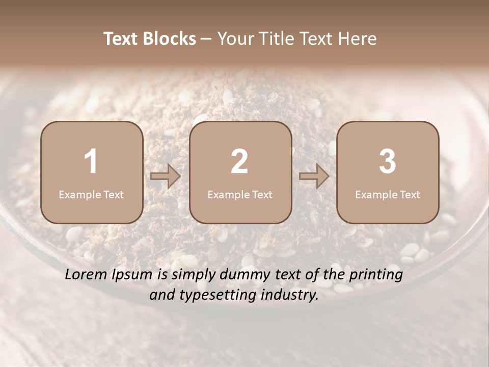 Sumac Beige Background Herb PowerPoint Template