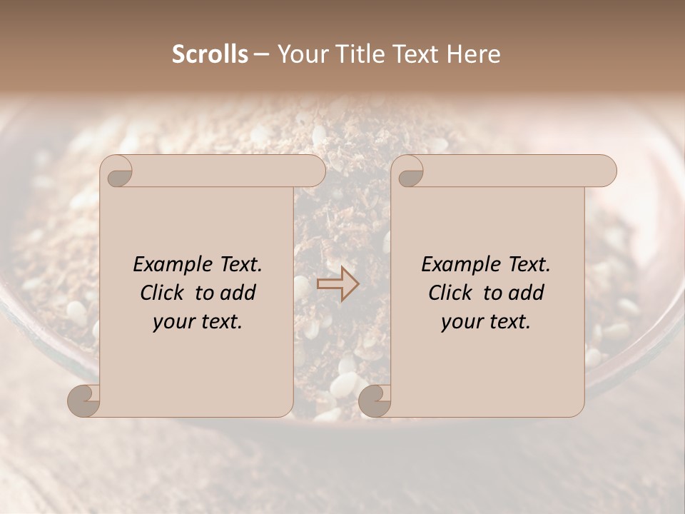 Sumac Beige Background Herb PowerPoint Template