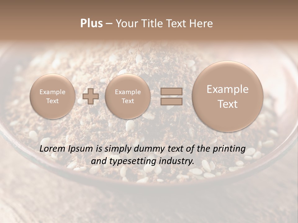 Sumac Beige Background Herb PowerPoint Template