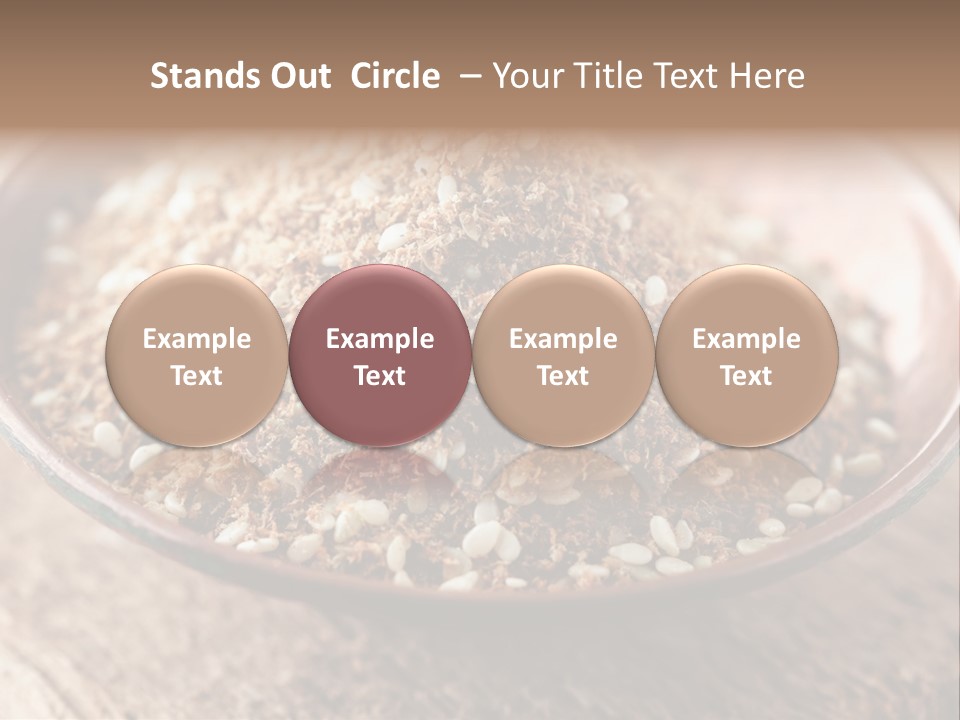 Sumac Beige Background Herb PowerPoint Template