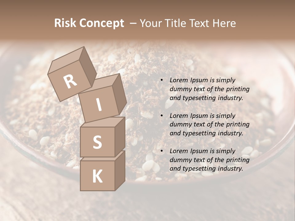 Sumac Beige Background Herb PowerPoint Template