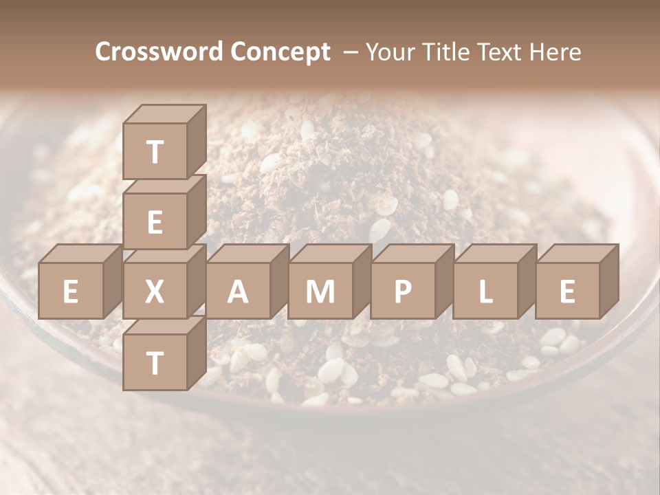 Sumac Beige Background Herb PowerPoint Template