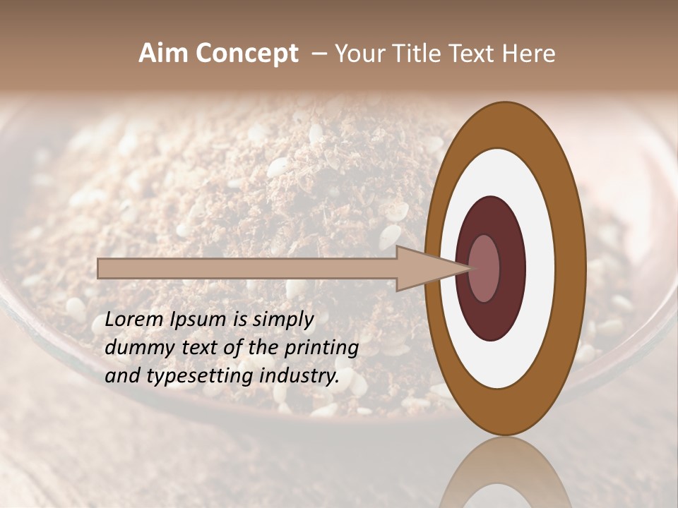 Sumac Beige Background Herb PowerPoint Template