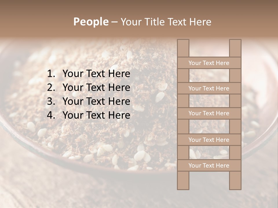 Sumac Beige Background Herb PowerPoint Template