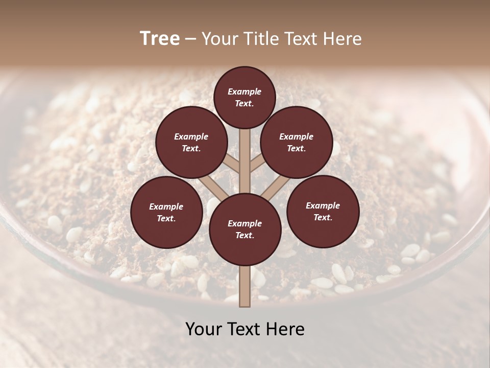 Sumac Beige Background Herb PowerPoint Template