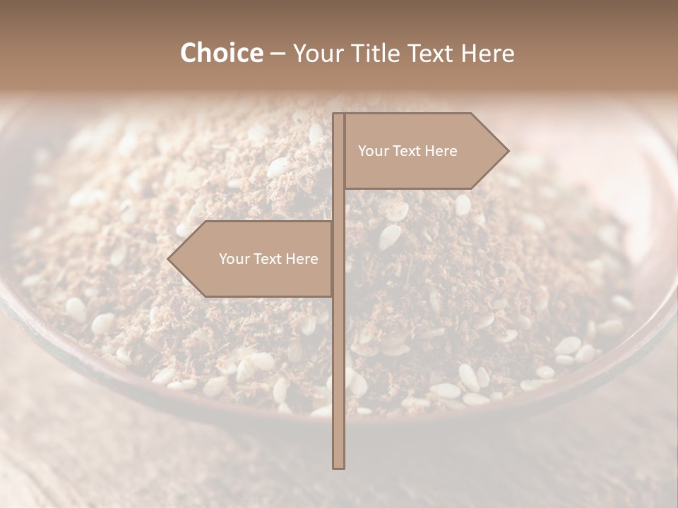 Sumac Beige Background Herb PowerPoint Template