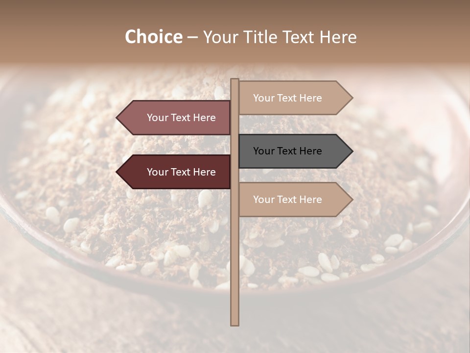 Sumac Beige Background Herb PowerPoint Template