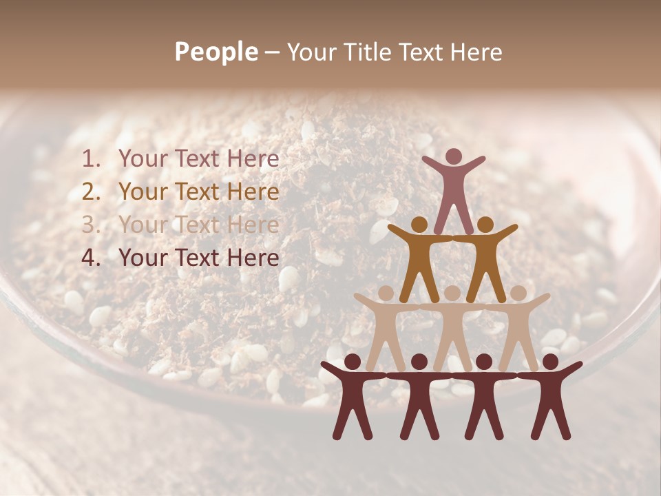 Sumac Beige Background Herb PowerPoint Template