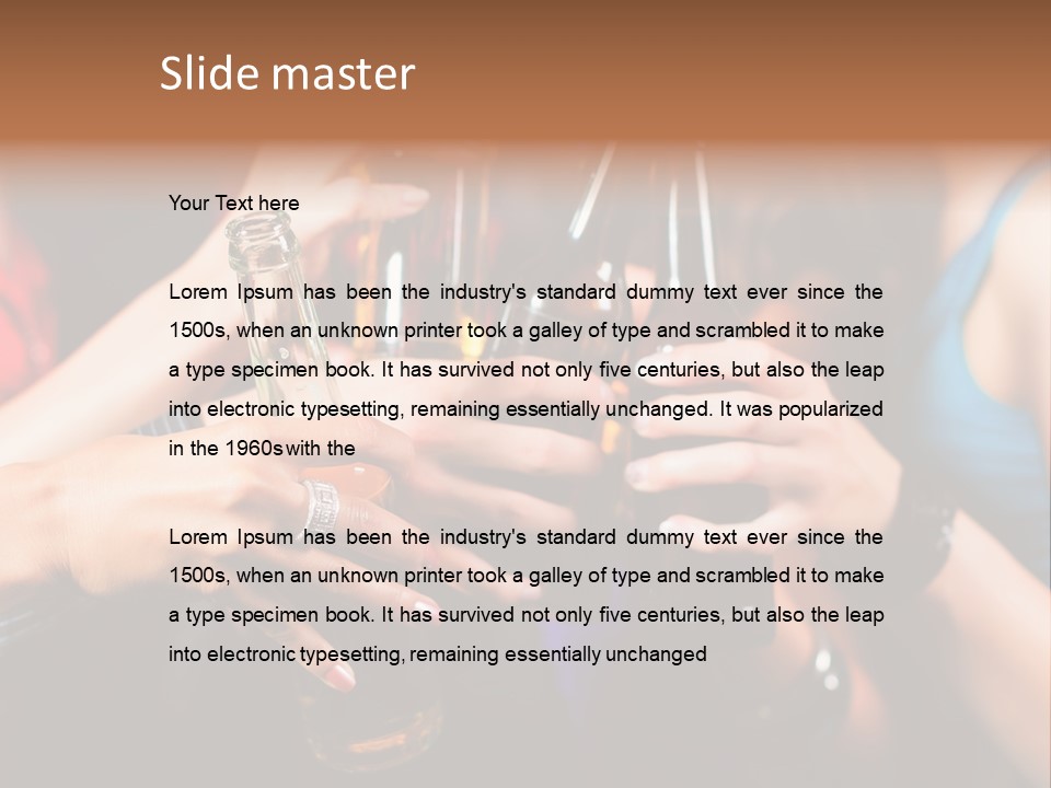 Females Entertainment Girls PowerPoint Template