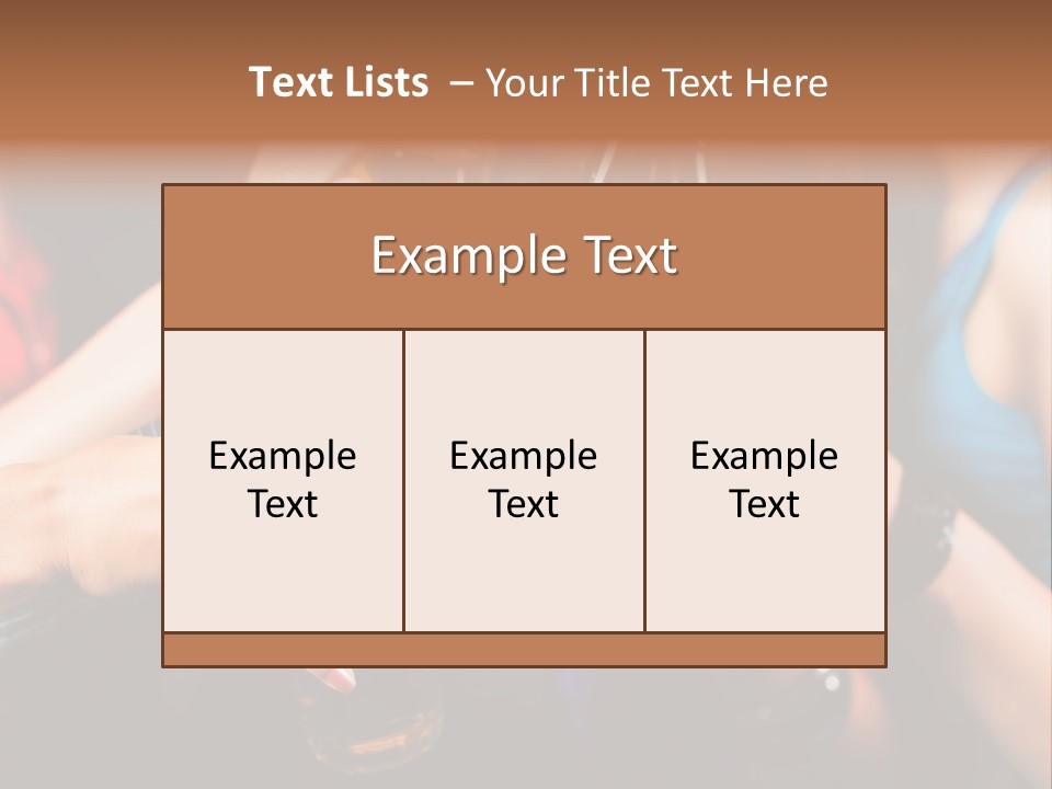 Females Entertainment Girls PowerPoint Template