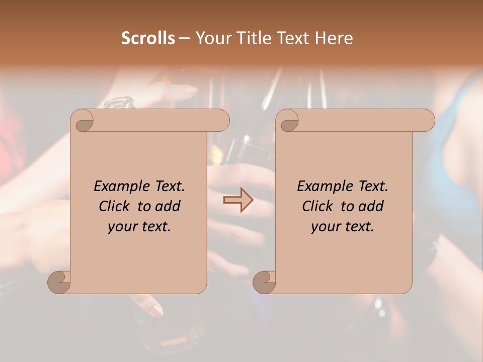 Females Entertainment Girls PowerPoint Template