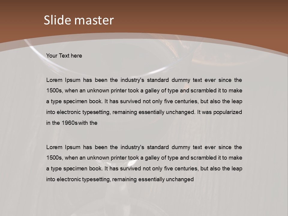 Wine Dessert Addict PowerPoint Template