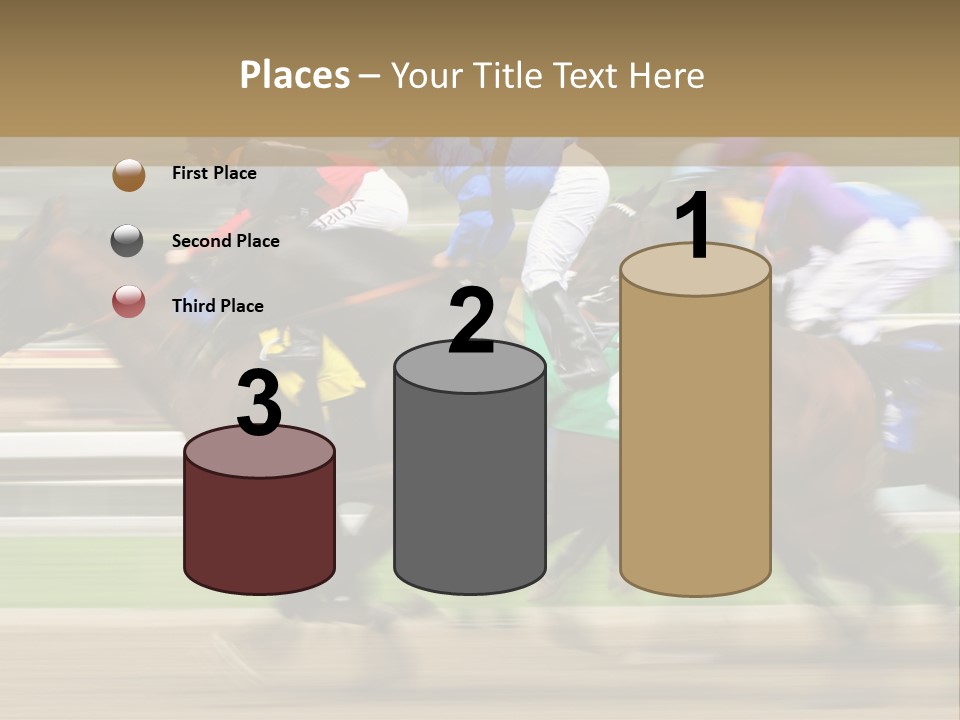 Racetrack Rider Hippodrome PowerPoint Template