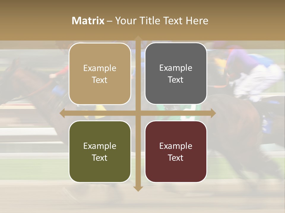 Racetrack Rider Hippodrome PowerPoint Template