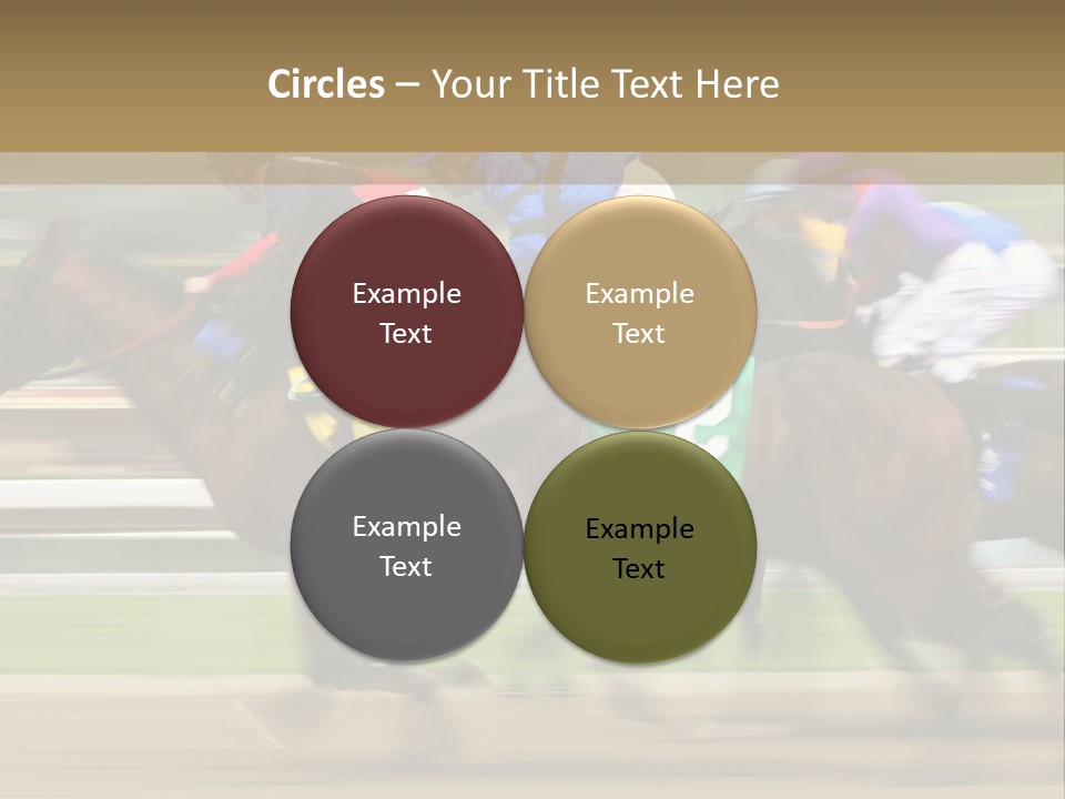 Racetrack Rider Hippodrome PowerPoint Template