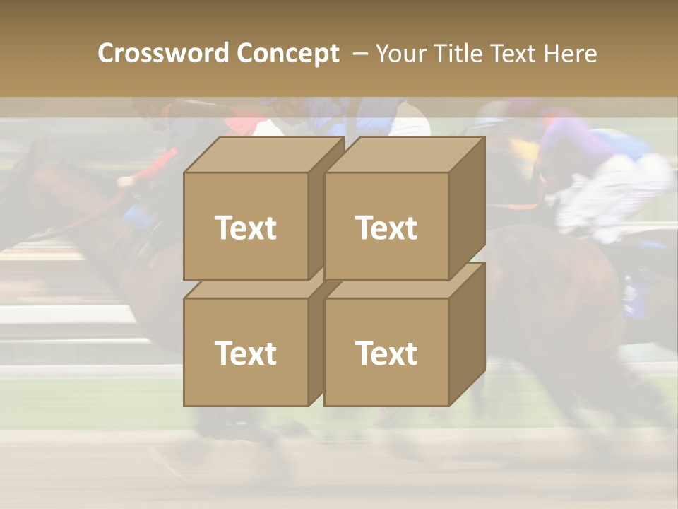 Racetrack Rider Hippodrome PowerPoint Template