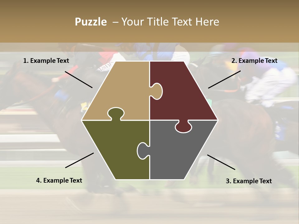 Racetrack Rider Hippodrome PowerPoint Template