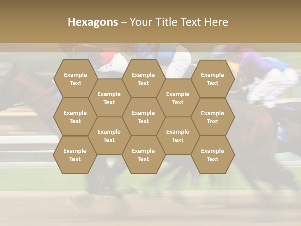 Racetrack Rider Hippodrome PowerPoint Template