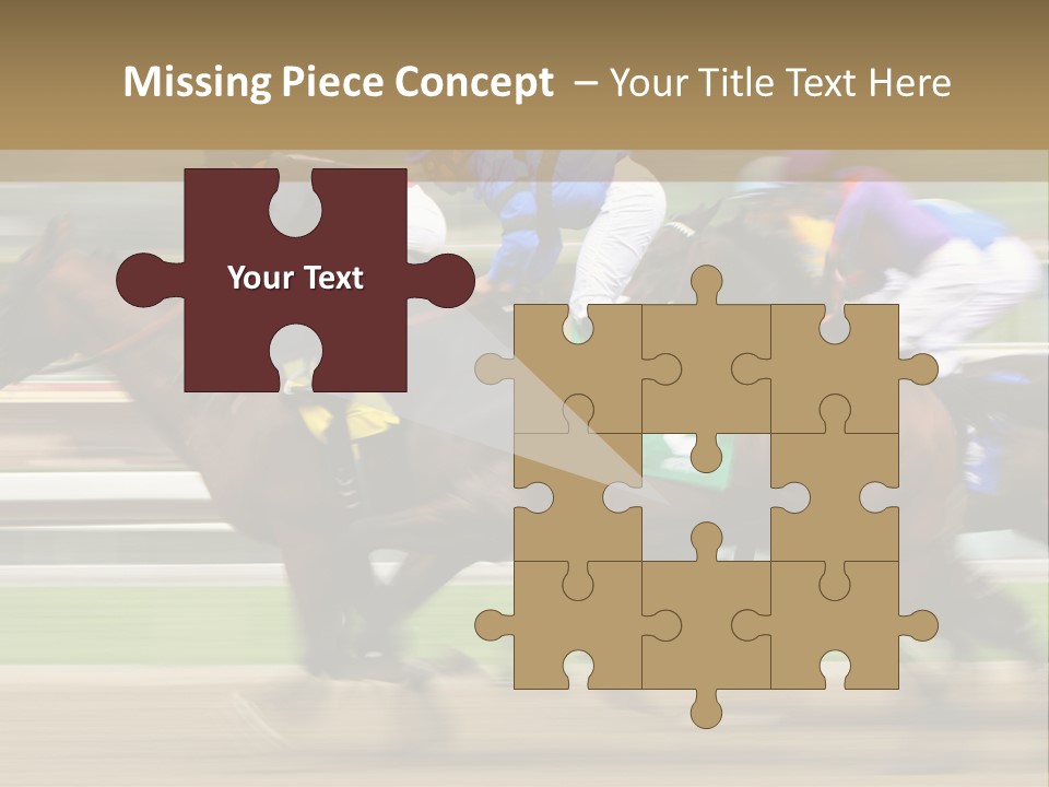 Racetrack Rider Hippodrome PowerPoint Template