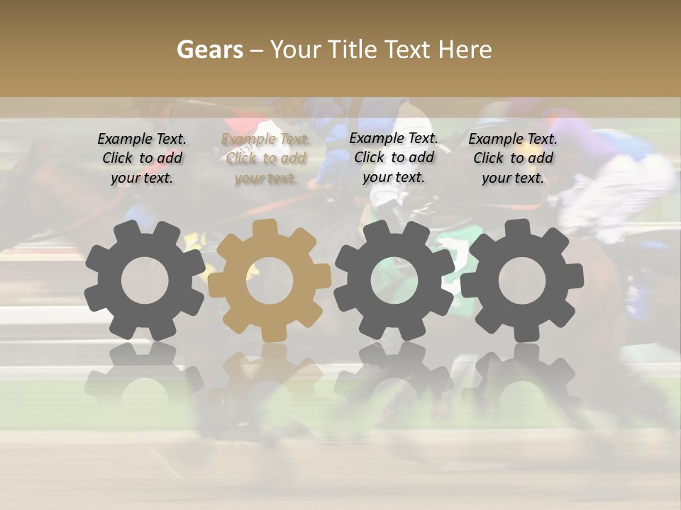Racetrack Rider Hippodrome PowerPoint Template