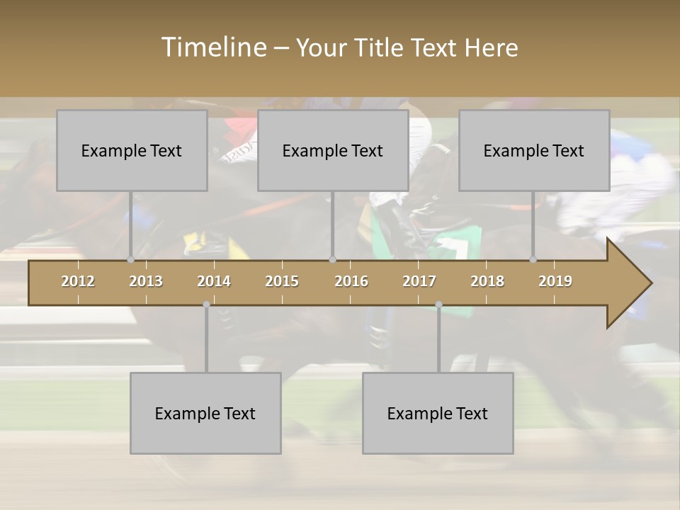 Racetrack Rider Hippodrome PowerPoint Template