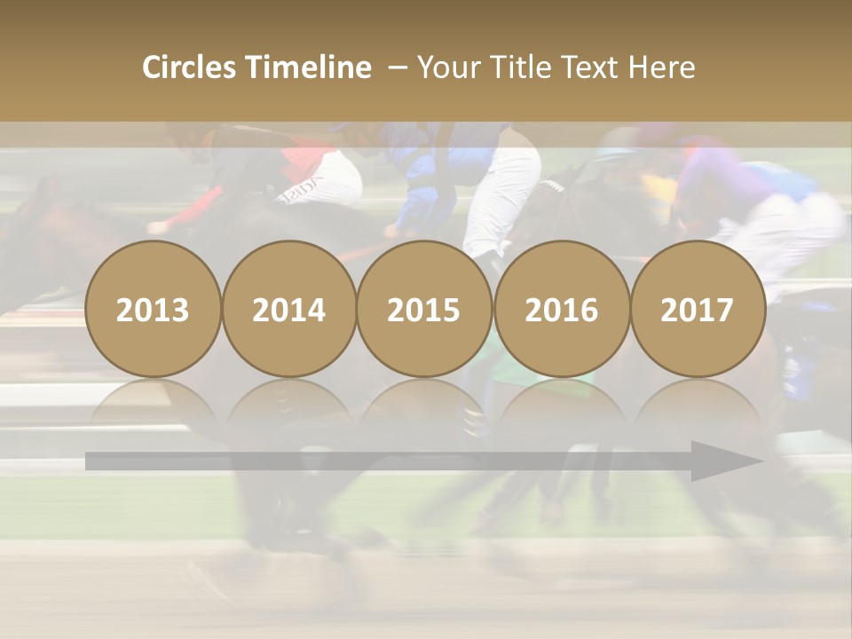 Racetrack Rider Hippodrome PowerPoint Template