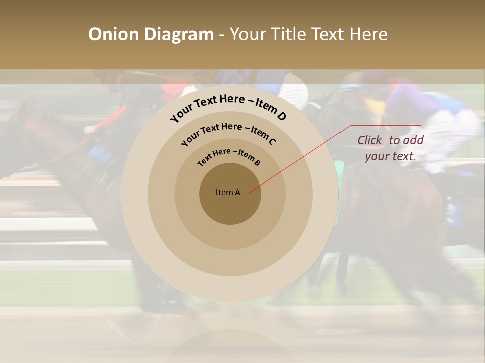 Racetrack Rider Hippodrome PowerPoint Template