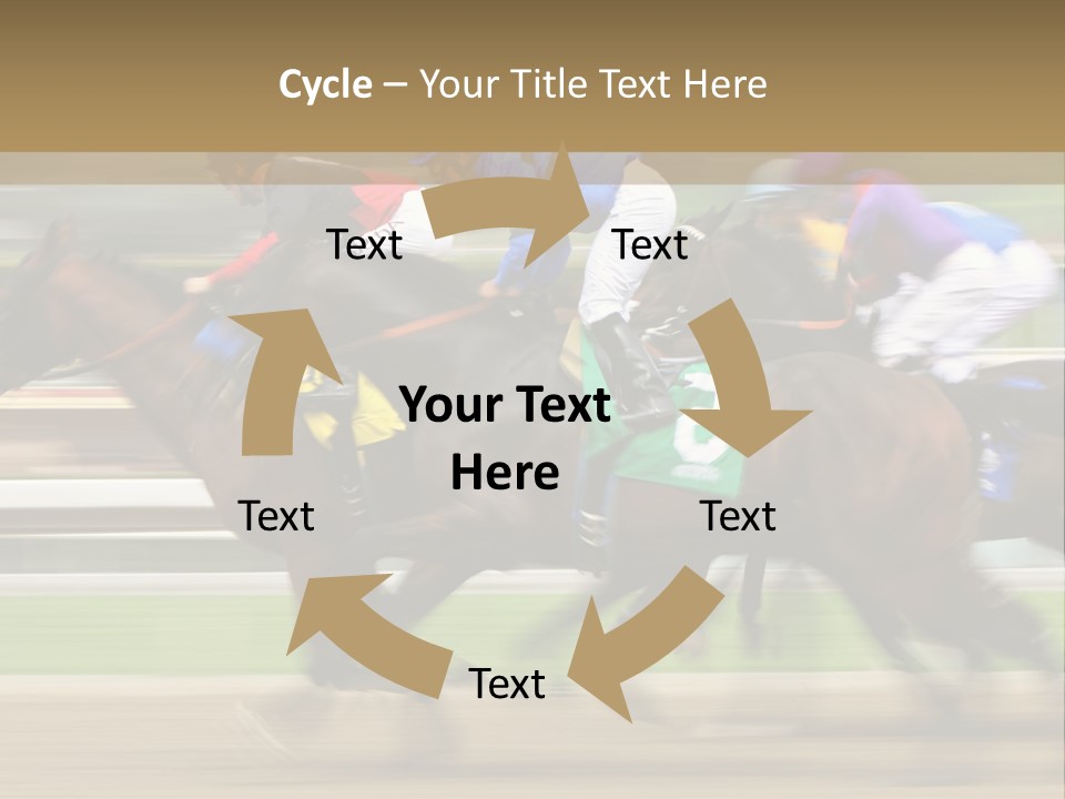 Racetrack Rider Hippodrome PowerPoint Template